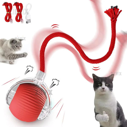 Interactive Cat Toy Auto Rolling Ball 