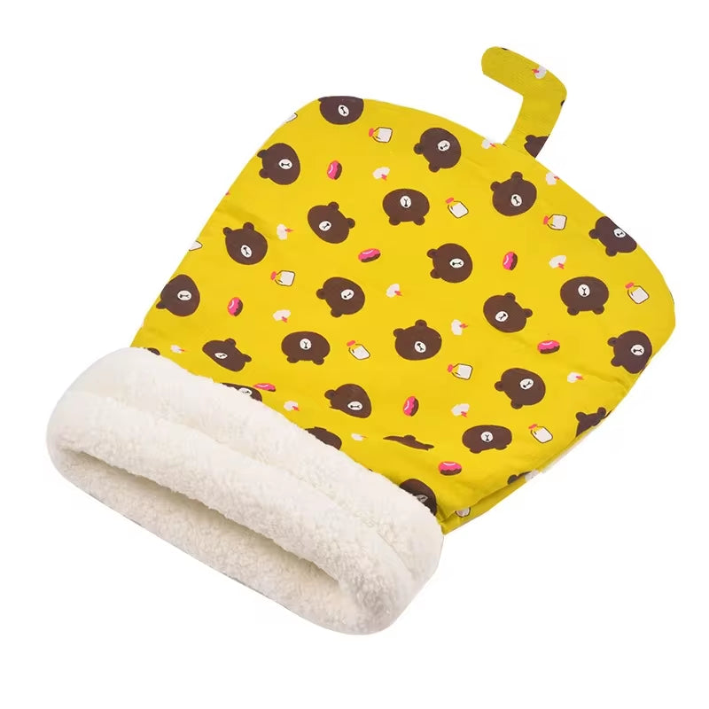 Pet Sleeping Bag Soft Cuddly Fluffy Feel Thickened