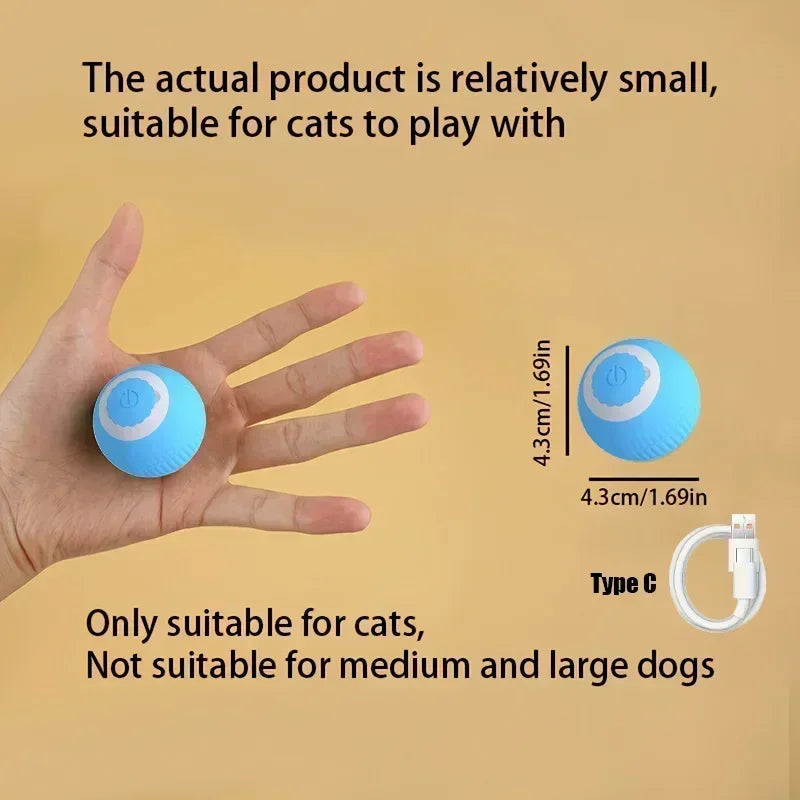 Interactive Cat Toy Auto Rolling Ball 