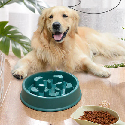 Pet Slow Food Bowl Small Dog Choke-Proof Bowl Non-Slip Slow Food Feeder Dog Rice Bowl Pet Supplies Available for Cats and Dogs