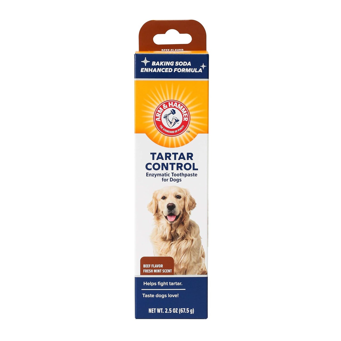 for Pets Tartar Control Enzymatic Toothpaste for Dogs | Reduces Plaque & Tartar Buildup | Safe for Puppies | Beef Flavor, 2.5 Ounces Dog Toothpaste