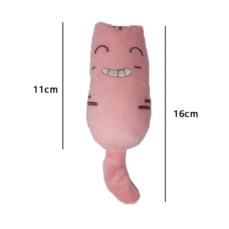 Teeth Grinding Catnip Toys Funny Interactive Plush Cat Toy Pet Kitten Chewing Vocal Toy Claws Thumb Bite Cat Mint for Cats Hot