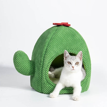 Cactus Shape Warm Cat Bed