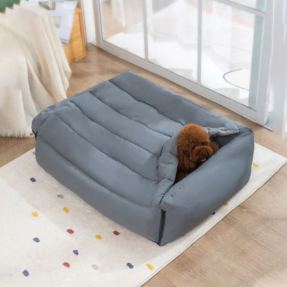 Snuggle Haven Dog & Cat Bed with Included Blanket