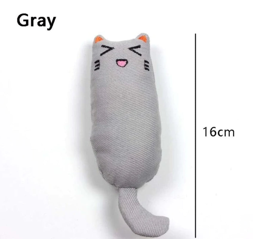 Teeth Grinding Catnip Toys Funny Interactive Plush Cat Toy Pet Kitten Chewing Vocal Toy Claws Thumb Bite Cat Mint for Cats Hot