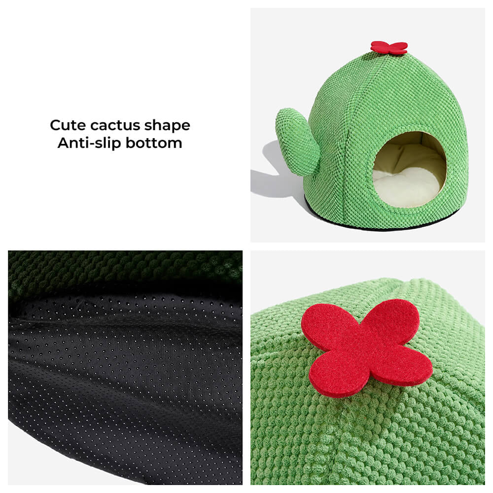 Cactus Shape Warm Cat Bed