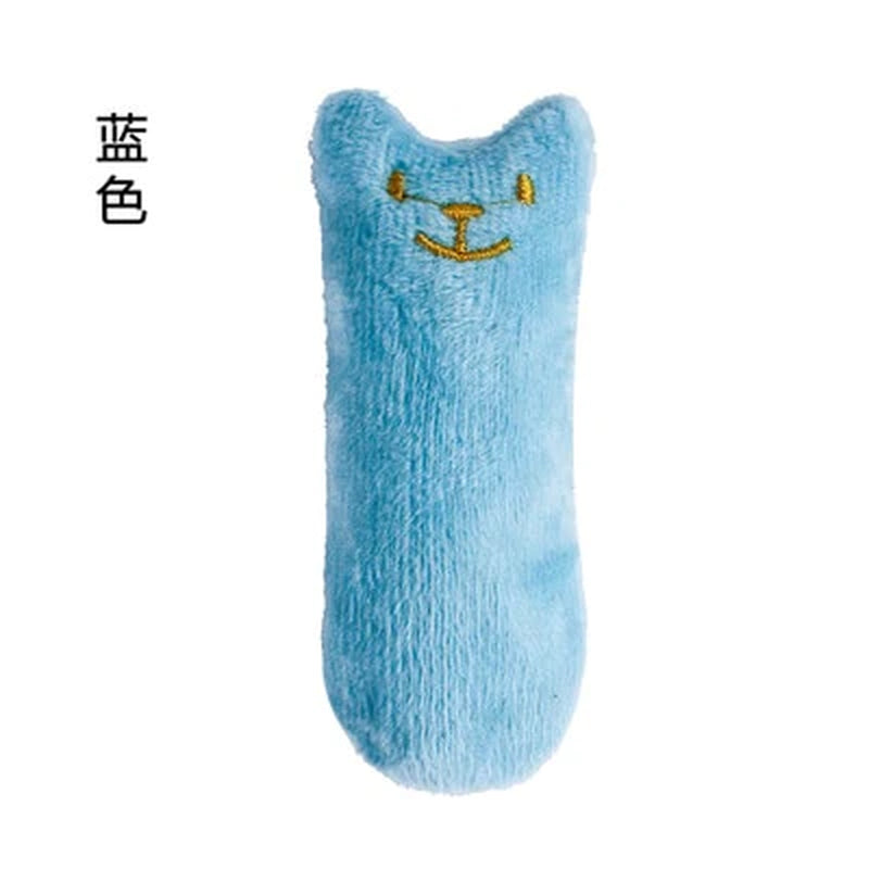 Teeth Grinding Catnip Toys Funny Interactive Plush Cat Toy Pet Kitten Chewing Vocal Toy Claws Thumb Bite Cat Mint for Cats Hot