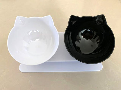 Non-Slip Double Cat Bowl Dog Bowl with Stand Pet Feeding Cat Water Bowl for Cats Food Pet Bowls for Dogs Feeder Product Supplies