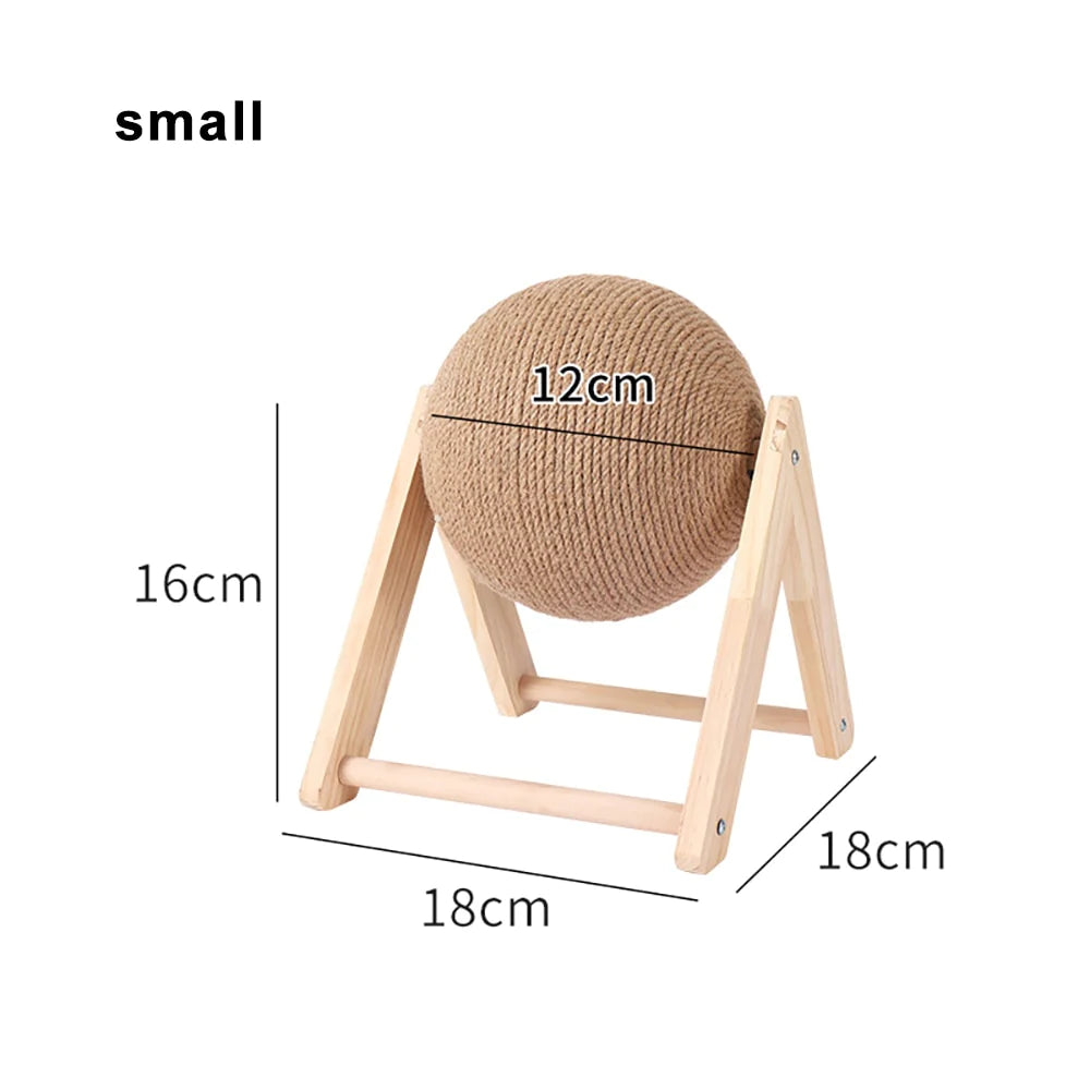 Cat Scratching Ball Toy Kitten Sisal Rope Ball Board Grinding Paws Toys Cats Scratcher Wear-Resistant Pet Furniture Supplies