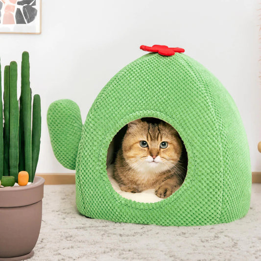 Cactus Shape Warm Cat Bed