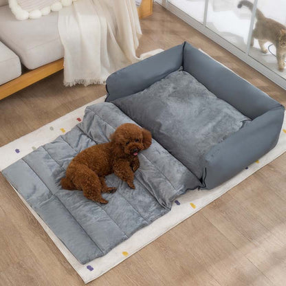 Snuggle Haven Dog & Cat Bed with Included Blanket