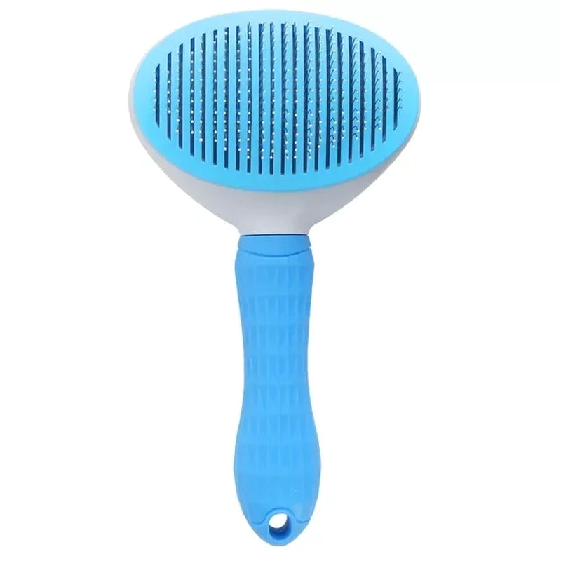 Pet Hair Removal Comb Cat Brush Self Cleaning Slicker Brush for Cats Dogs Hair Remover Scraper Pet Grooming Tool Cat Accessories