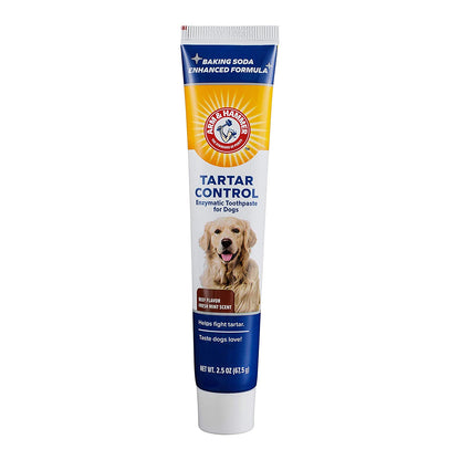 for Pets Tartar Control Enzymatic Toothpaste for Dogs | Reduces Plaque & Tartar Buildup | Safe for Puppies | Beef Flavor, 2.5 Ounces Dog Toothpaste