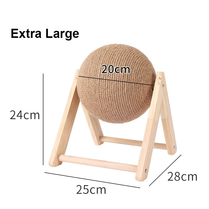 Cat Scratching Ball Toy Kitten Sisal Rope Ball Board Grinding Paws Toys Cats Scratcher Wear-Resistant Pet Furniture Supplies