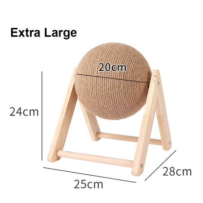 Cat Scratching Ball Toy Kitten Sisal Rope Ball Board Grinding Paws Toys Cats Scratcher Wear-Resistant Pet Furniture Supplies