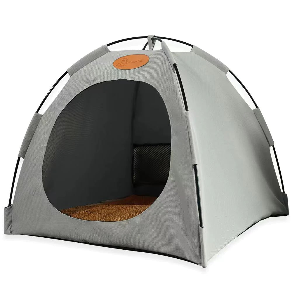 Cat Dog Tent House, Breathable Small Medium Pets Puppy Kennel Folding Dog Cat Bed Pad Cage for Indoor Outdoor - Pop up Dog Cat Tent Traveling Camping Beach Sun Shelter