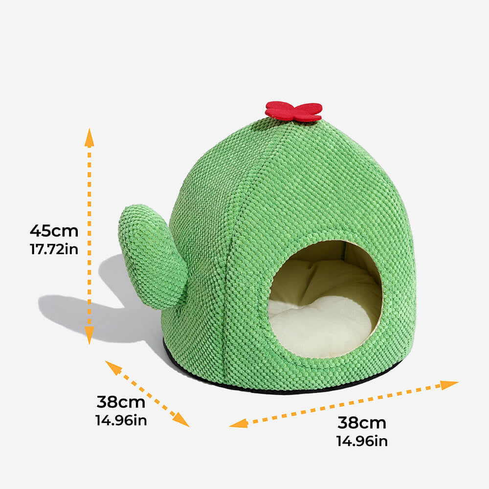 Cactus Shape Warm Cat Bed