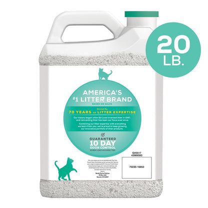 Purina  Clumping Cat Litter, Free & Clean Unscented Multi Cat Litter, 20 Lb. Jug