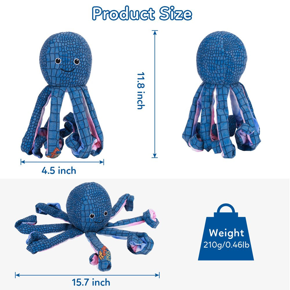 PU Squeaky Dog Toys/Large Dog Toys/Plush Dog Toys/Octopus Dog Toys/Stuffed Dog Chew Toys/Dog Toys for Large Dog/Durable Dog Toys/Puppy Chew Toys/Dog Chew Toys for Puppy, Small, Medium, Large Dogs