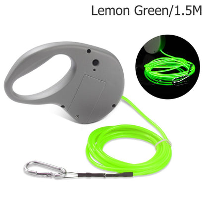 LED Pet Dog Leash Rope Luminous Dog Strap Rope Tractionfor Dogs/Cats Running Walking Traction Rope Luminous Pet Accessories