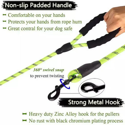 Dog Harness Leash for Dogs Leads Pet Nylon Training Running Walking Safety Mountain Climb Leashes Ropes Supply Dog Walking