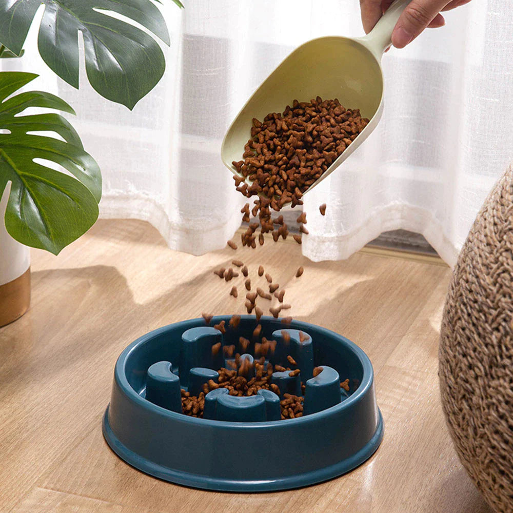 Pet Slow Food Bowl Small Dog Choke-Proof Bowl Non-Slip Slow Food Feeder Dog Rice Bowl Pet Supplies Available for Cats and Dogs