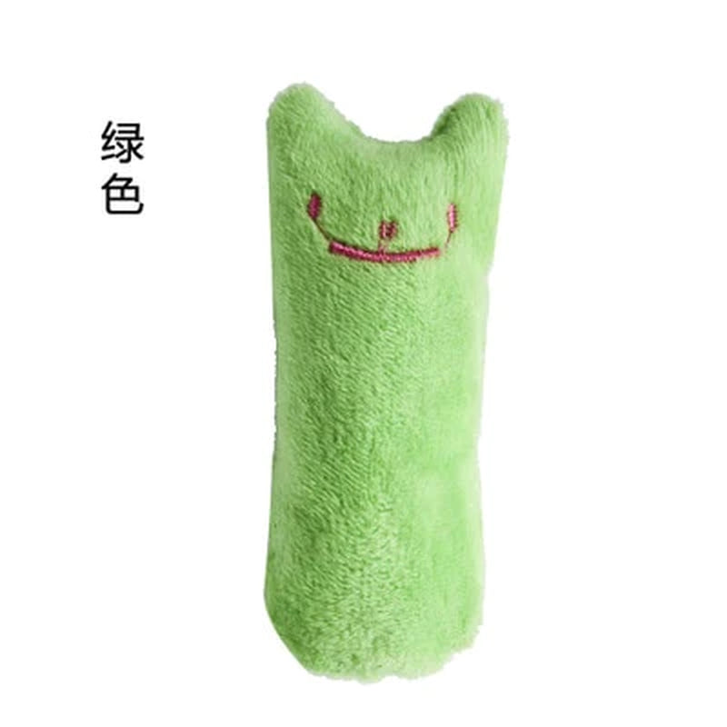 Teeth Grinding Catnip Toys Funny Interactive Plush Cat Toy Pet Kitten Chewing Vocal Toy Claws Thumb Bite Cat Mint for Cats Hot