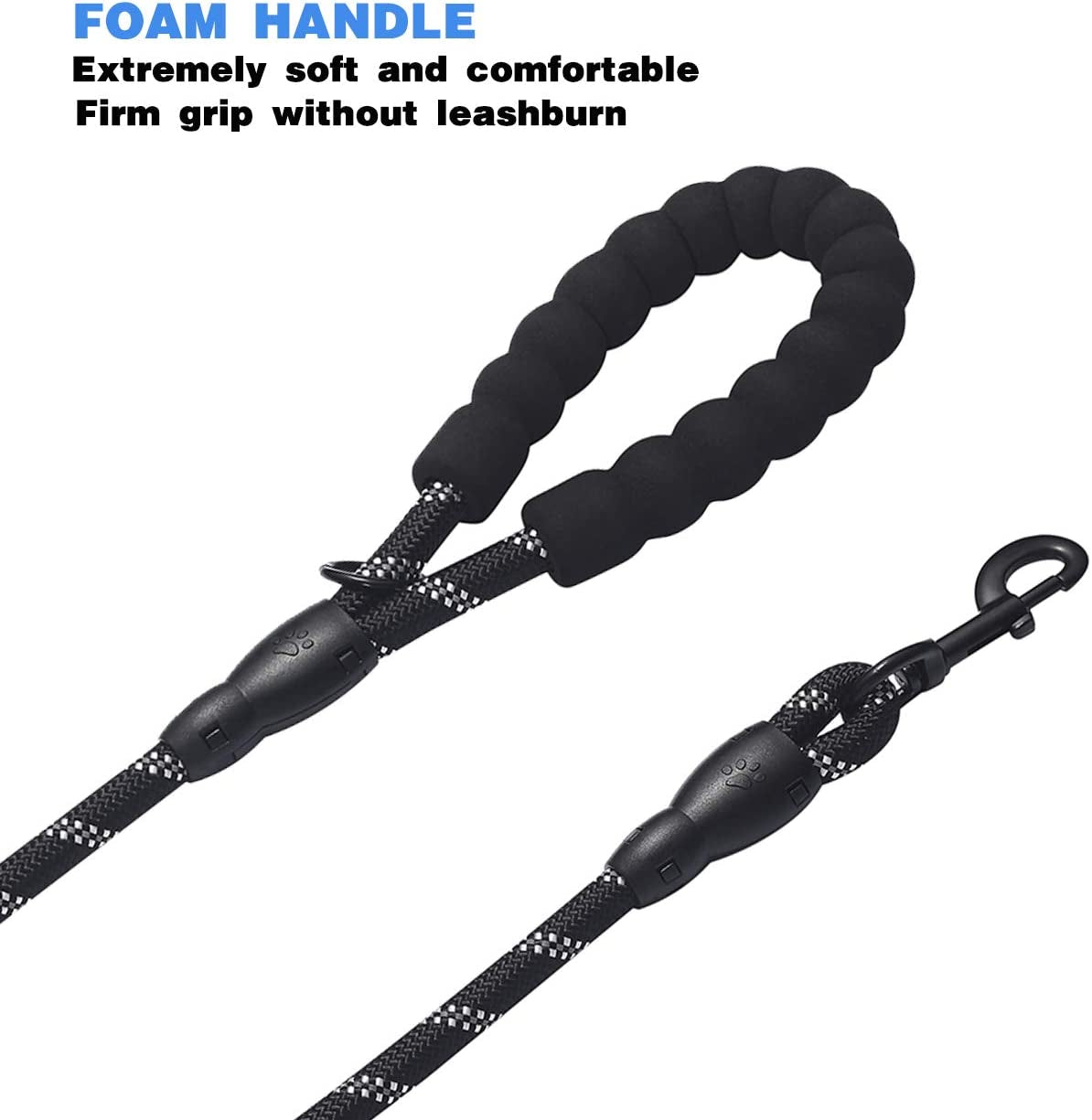 Comfortable Dual Dog Leash Tangle Free with Shock Absorbing Bungee Reflective 2 Dog Leashes for Large Medium Small Dogs