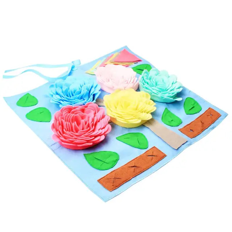 Dog Snuffle Mat Pet Slow Feeding Mat Washable Foraging Smell Training Puzzle Toy Pet Dog Stress Relief Sniffing Training Blanket