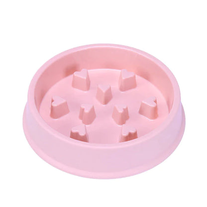 Pet Slow Food Bowl Small Dog Choke-Proof Bowl Non-Slip Slow Food Feeder Dog Rice Bowl Pet Supplies Available for Cats and Dogs