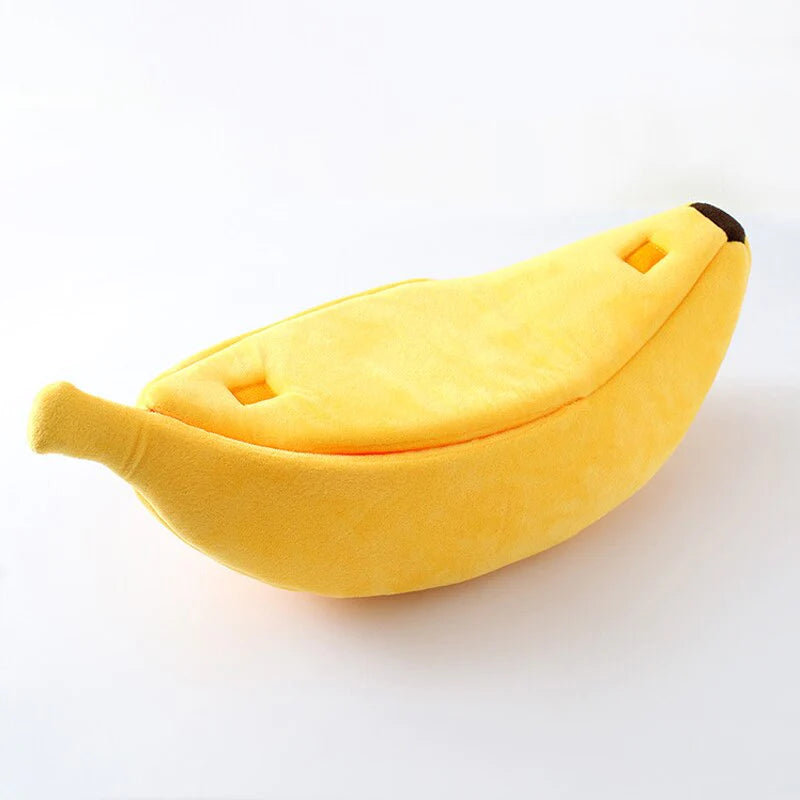 Funny Banana Cat Bed House Cute Cozy Cat Mat Beds Warm Durable Portable Pet Basket Kennel Dog Cushion Cat Supplies