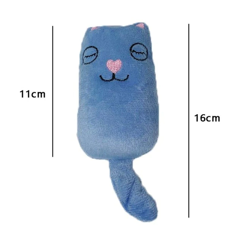 Teeth Grinding Catnip Toys Funny Interactive Plush Cat Toy Pet Kitten Chewing Vocal Toy Claws Thumb Bite Cat Mint for Cats Hot