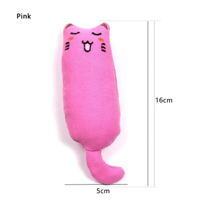 Teeth Grinding Catnip Toys Funny Interactive Plush Cat Toy Pet Kitten Chewing Vocal Toy Claws Thumb Bite Cat Mint for Cats Hot