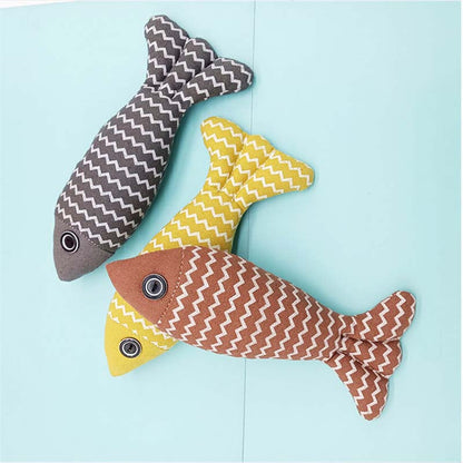 Fish Catnip Toys for Cats (Set of 3)