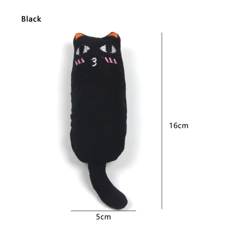 Teeth Grinding Catnip Toys Funny Interactive Plush Cat Toy Pet Kitten Chewing Vocal Toy Claws Thumb Bite Cat Mint for Cats Hot