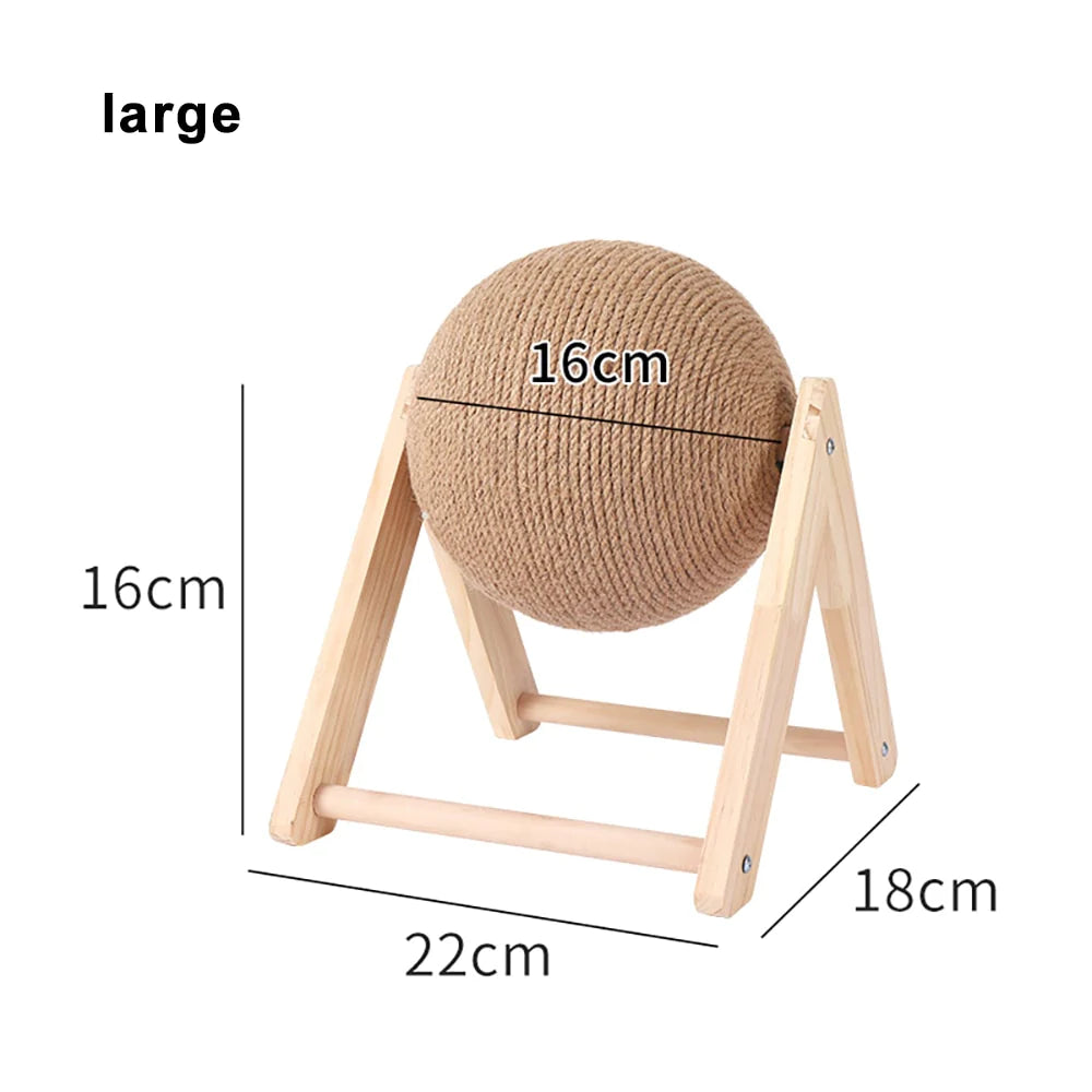 Cat Scratching Ball Toy Kitten Sisal Rope Ball Board Grinding Paws Toys Cats Scratcher Wear-Resistant Pet Furniture Supplies